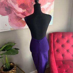 Purple bodycon dress